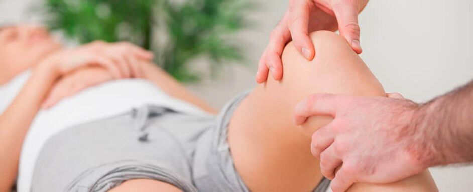 massage des douleurs aux genoux