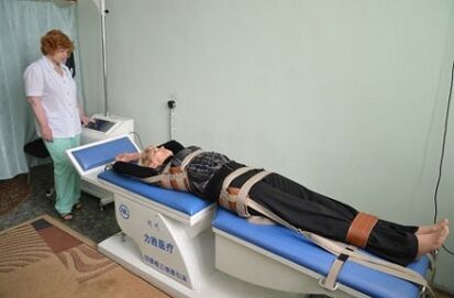 traction vertébrale pour l'ostéochondrose thoracique